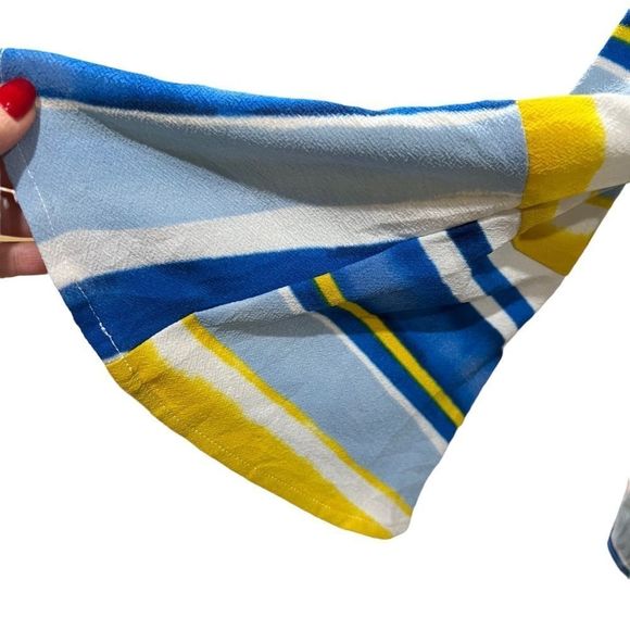 Size 16W striped top by Jessica London amazing detailed flared sleeves HOST PICK - Picture 3 of 5